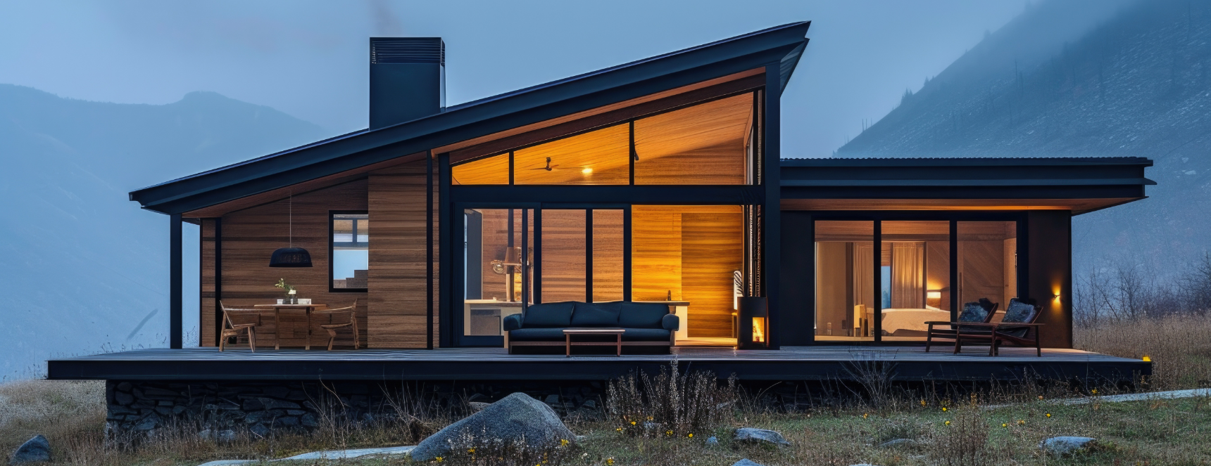 photorealistic-house-with-wooden-architecture-timber-structure